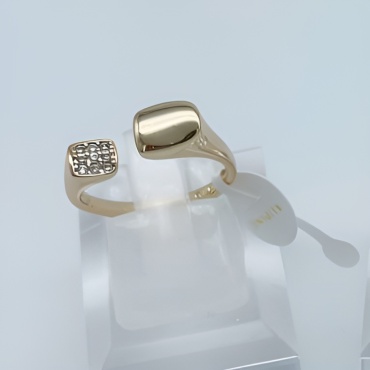 Кольцо Xuping Jewelry размер 17 бижутерный сплав, ювелирный сплав, медицинское золото, кристаллы Swarovski