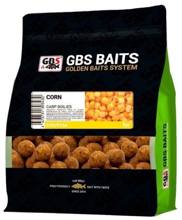 GBS Бойлы Baits 20мм 1кг Кукуруза Кукуруза 1 кг