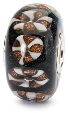 Шарм Trollbeads TGLBE-20092 Золотые Орнаменты вес 1.95 г серебро, стекло