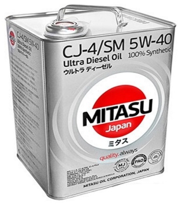 Синтетическое MITASU MJ-211 5W-40 4 л