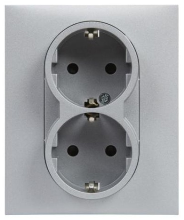 Legrand встраиваемая Suno 721326, электрический цвет алюминий