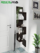 Полка 440290589, 25х25x139 см, темно-коричневый