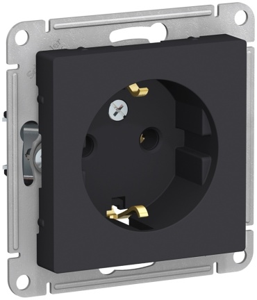 Розетка Schneider Electric ATN001043, черный