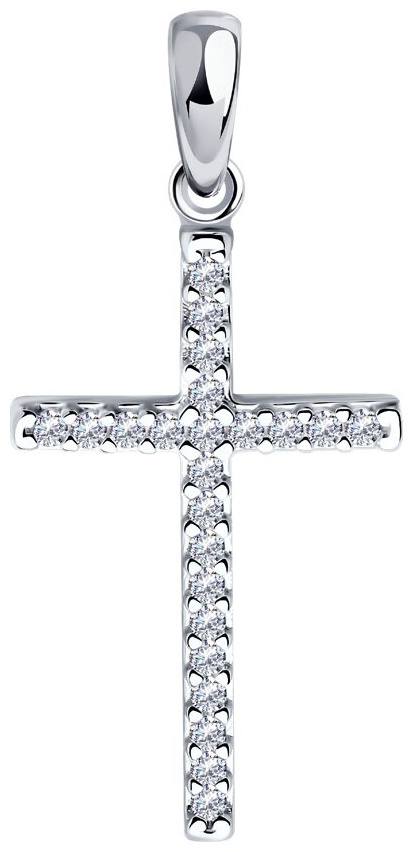 Купить Крестик SOKOLOV 94032871 вес 1.26 г серебро, фианит в Алматы ...