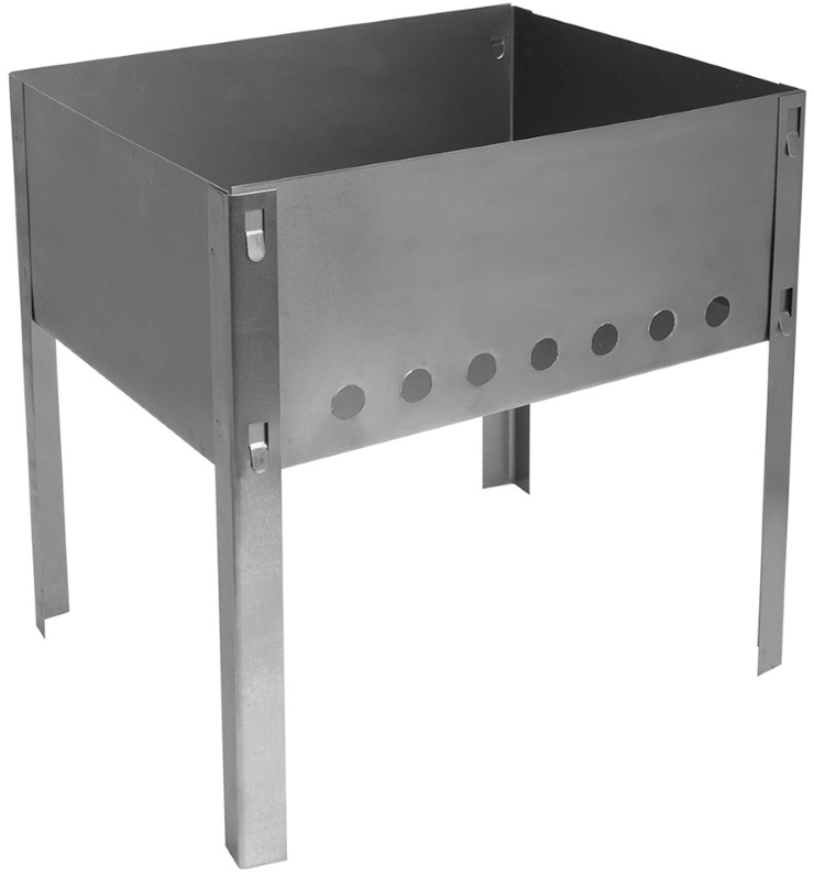 Мангал разборный Hot Pot 24x30x30 см, сталь