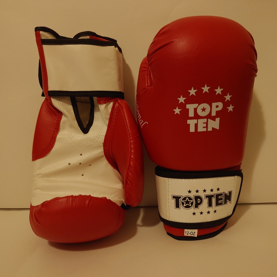 Купить Боксерские перчатки TOP TEN Boxing gloves 3767 12 oz красный в