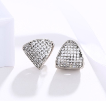 Серьги KOREAN SILVER бижутерный сплав, цирконий