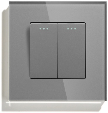 Выключатель клавишный BingoElec MP005, серый
