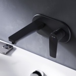 AM.PM Смеситель для раковины Gem F90A72222 монтируемый в стену черный