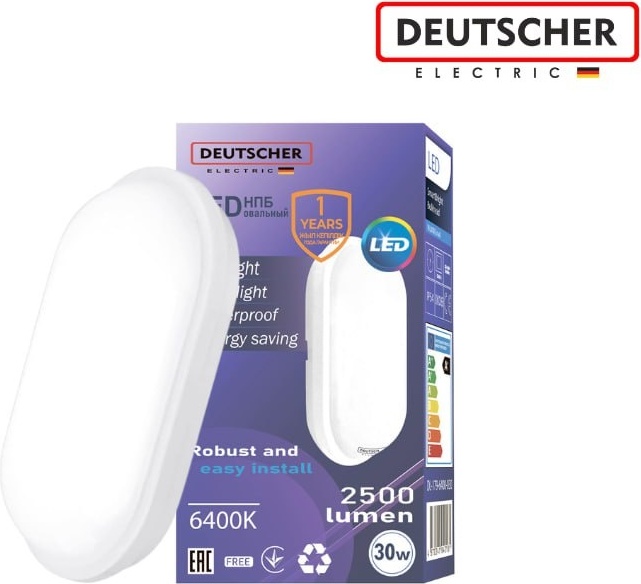 Светильник настенно-потолочный Deutscher LED 30 Вт белый