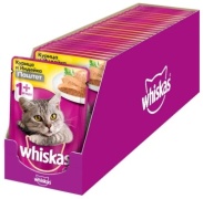 Whiskas от 1+ года паштет курица, индейка 75 г 24 шт