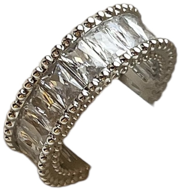 Кольцо MVS Accessories размер регулируемый титан, цирконий
