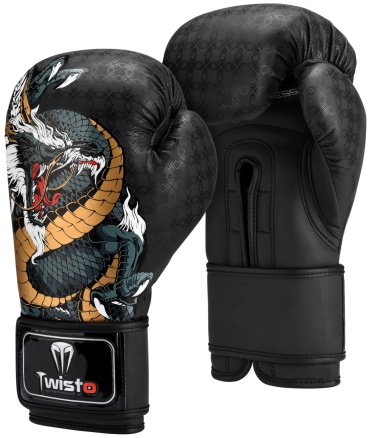 Боксерские перчатки Twisto 8 oz черный