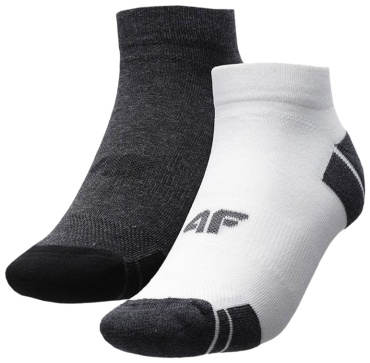 Носки 4F 2 пары черный, белый 43-46