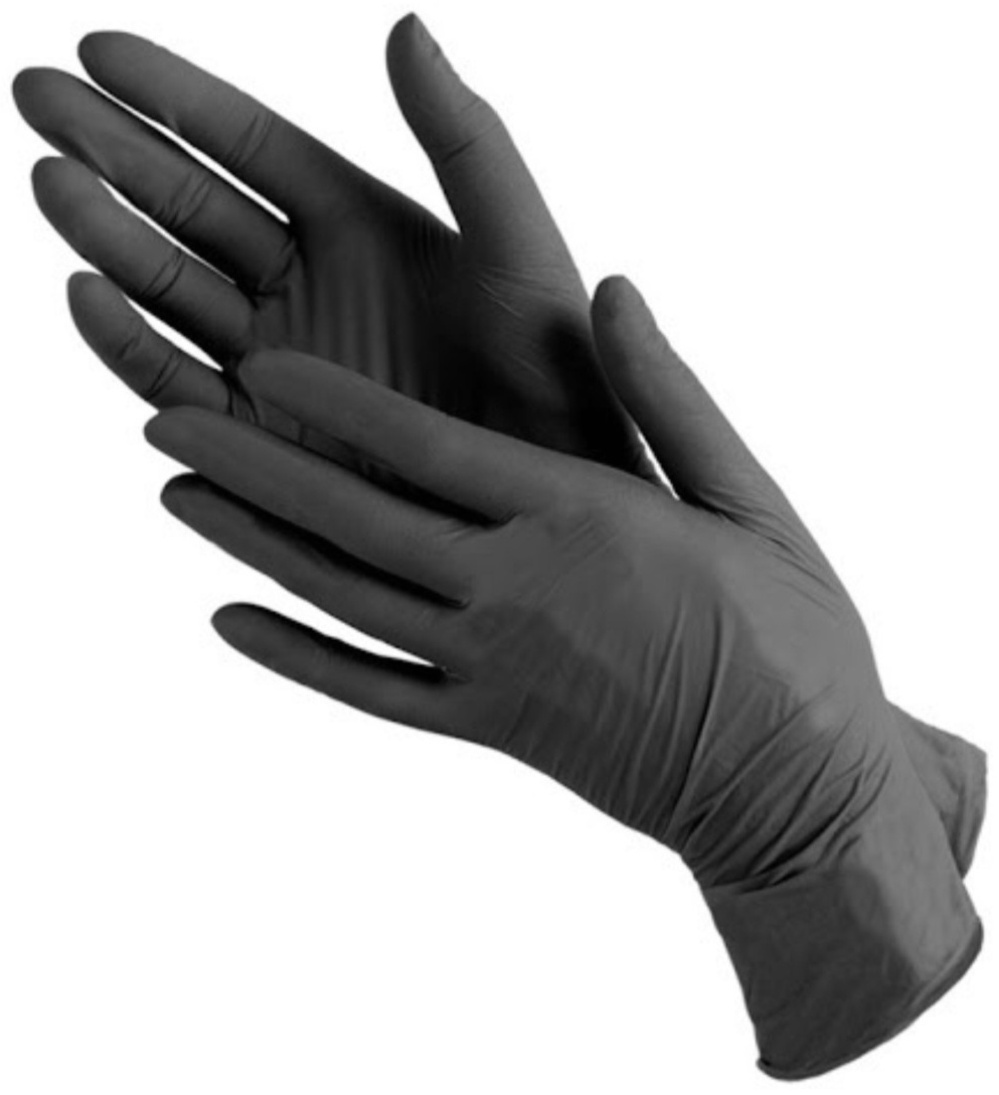Wally Plastic перчатки RL452763-4 черный 1000 шт