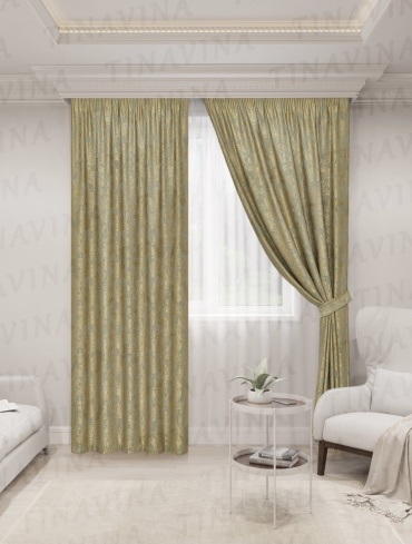 Комплект Home Textile 400x278 см 2 шт, канвас, золотистый