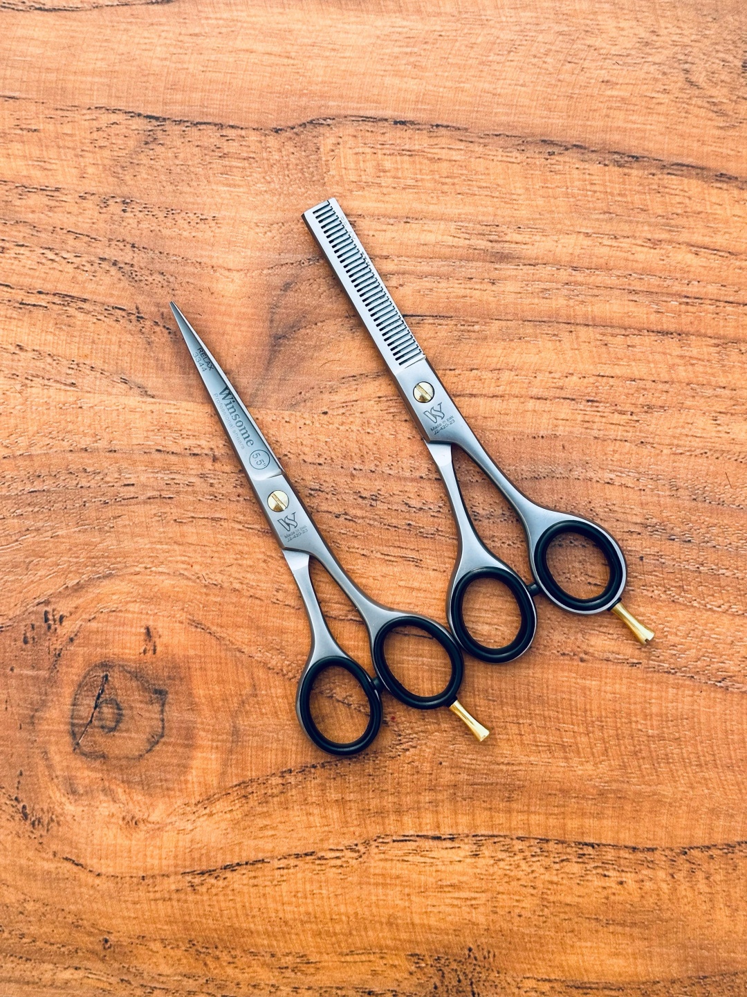Winsome Shears прямые ножницы, филировочные ножницы длина полотна 5.5 дюйм 2 шт