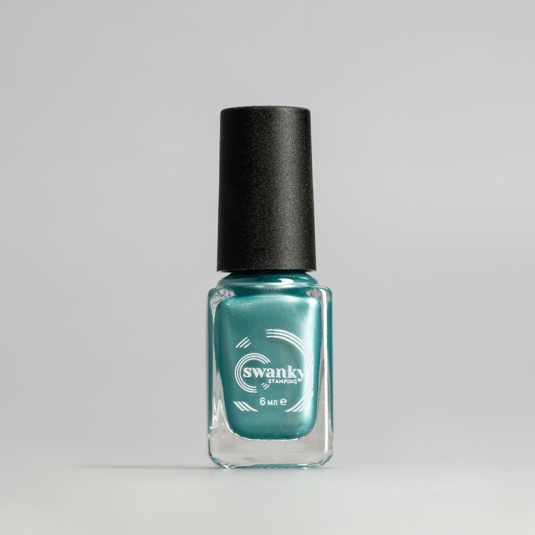 Swanky Stamping Лак для стемпинга М114 Ярко-бирюзовый 6 мл