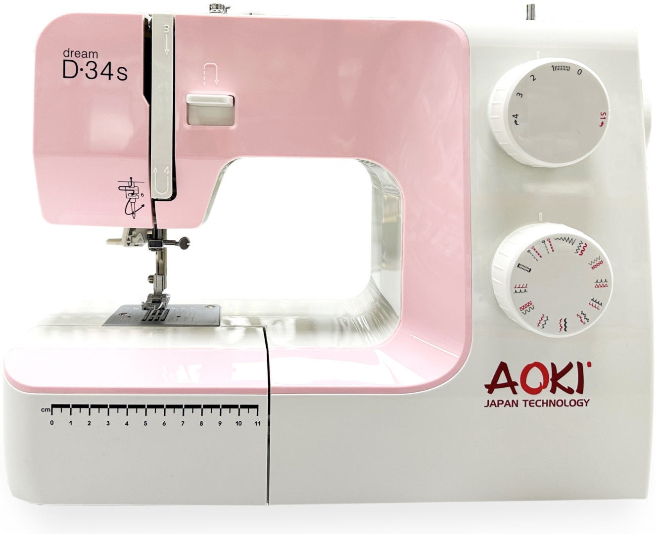 Швейная машина AOKI Dream 34S белый, оранжевый