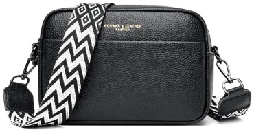 Сумка кросс-боди Leather натуральная кожа черный