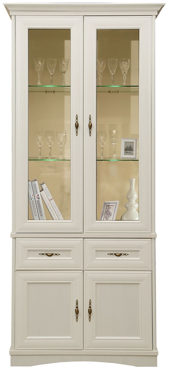 Купить Шкаф-витрина Пинскдрев Турин А2, МДФ, ЛДСП, 102x49x220 в Алматы ...