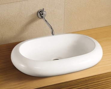 Раковина WeltWasser WW ELBACH 3075 накладная овальная 63.50х42 см, керамика