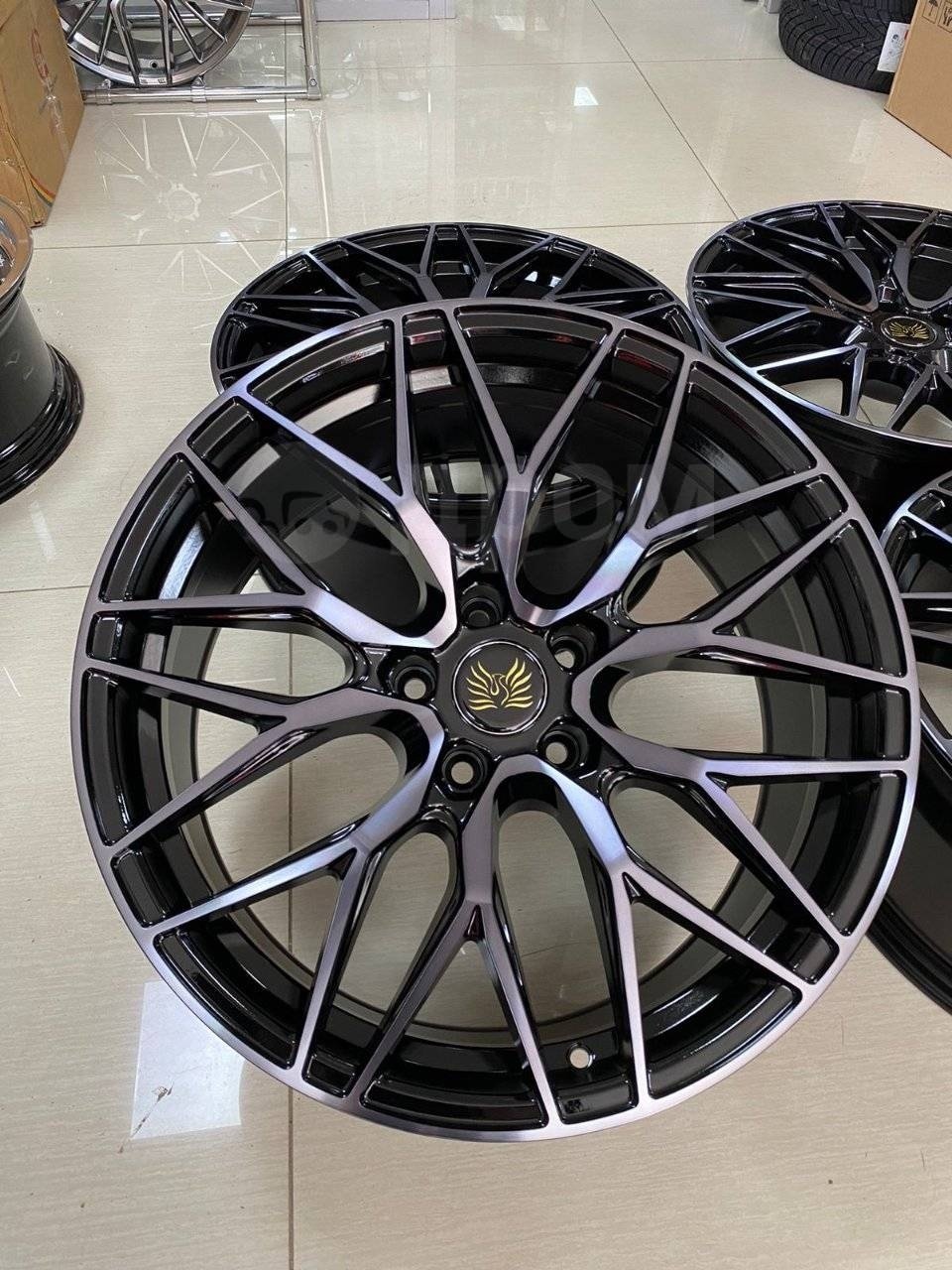 WHEELIO 9346 9x20/5x114.3 D67.1 ET35 4 диска черный, синий