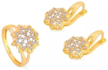 Crystal 1181-0024 вес 8.95 г золото, фианит