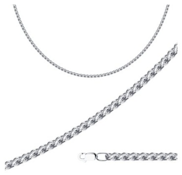 ZLATA Z40968100704_65 длина 65 см, вес 22.61 г серебро, плетение бисмарк