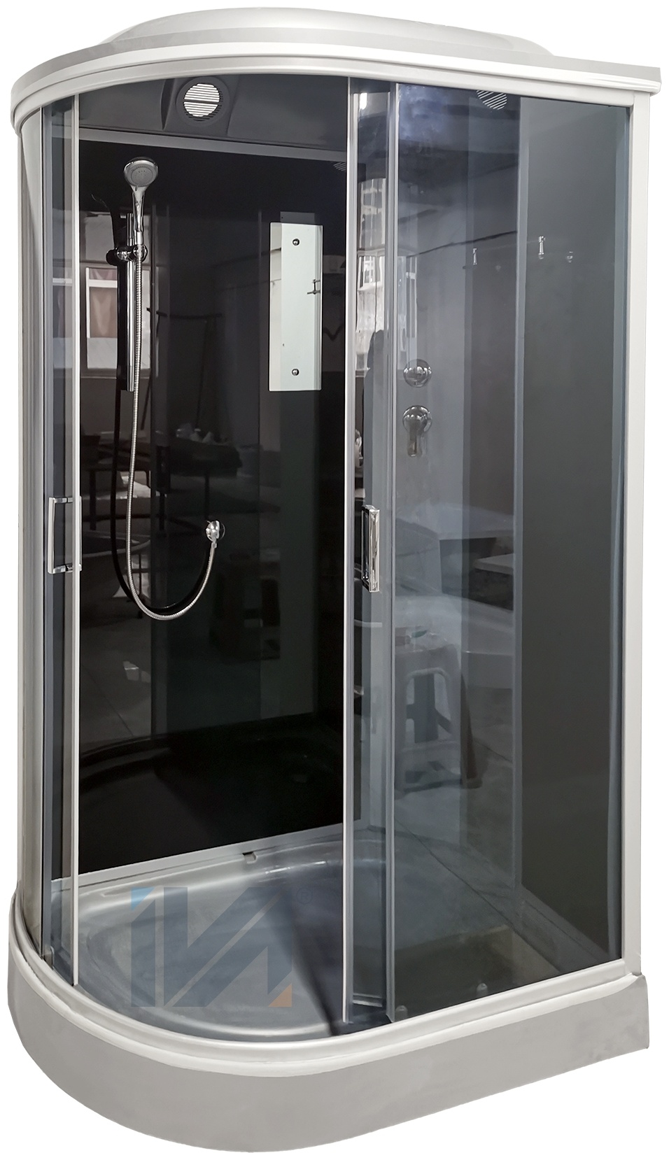 IVA Душевая кабина IVA SC012CTLG 1200*800*2150 низкий серый поддон, тонированое стекло — купить в Алматы