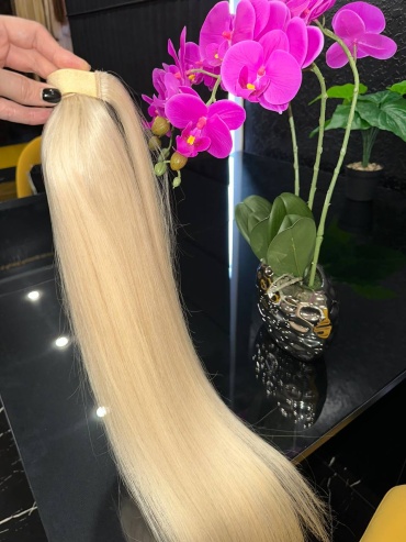 Kukla.hair.kz шиньон блонд женский