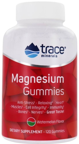 Magnesium Gummies, 120 gummies, Trace minerals Watermelon