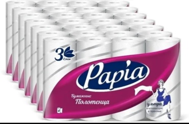 Бумажные полотенца Papia Ультра впитывающие и прочные 28 шт
