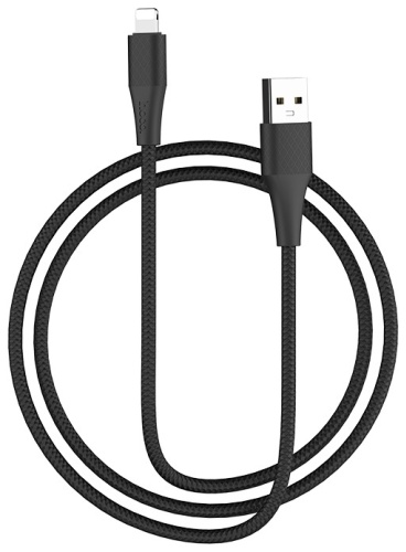 Кабель Hoco USB 2.0 (M), Lightning (M), 1 м, черный