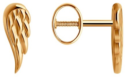 Пусеты SOKOLOV EAR-SO-585-824645 вес 1.21 г золото, без вставок