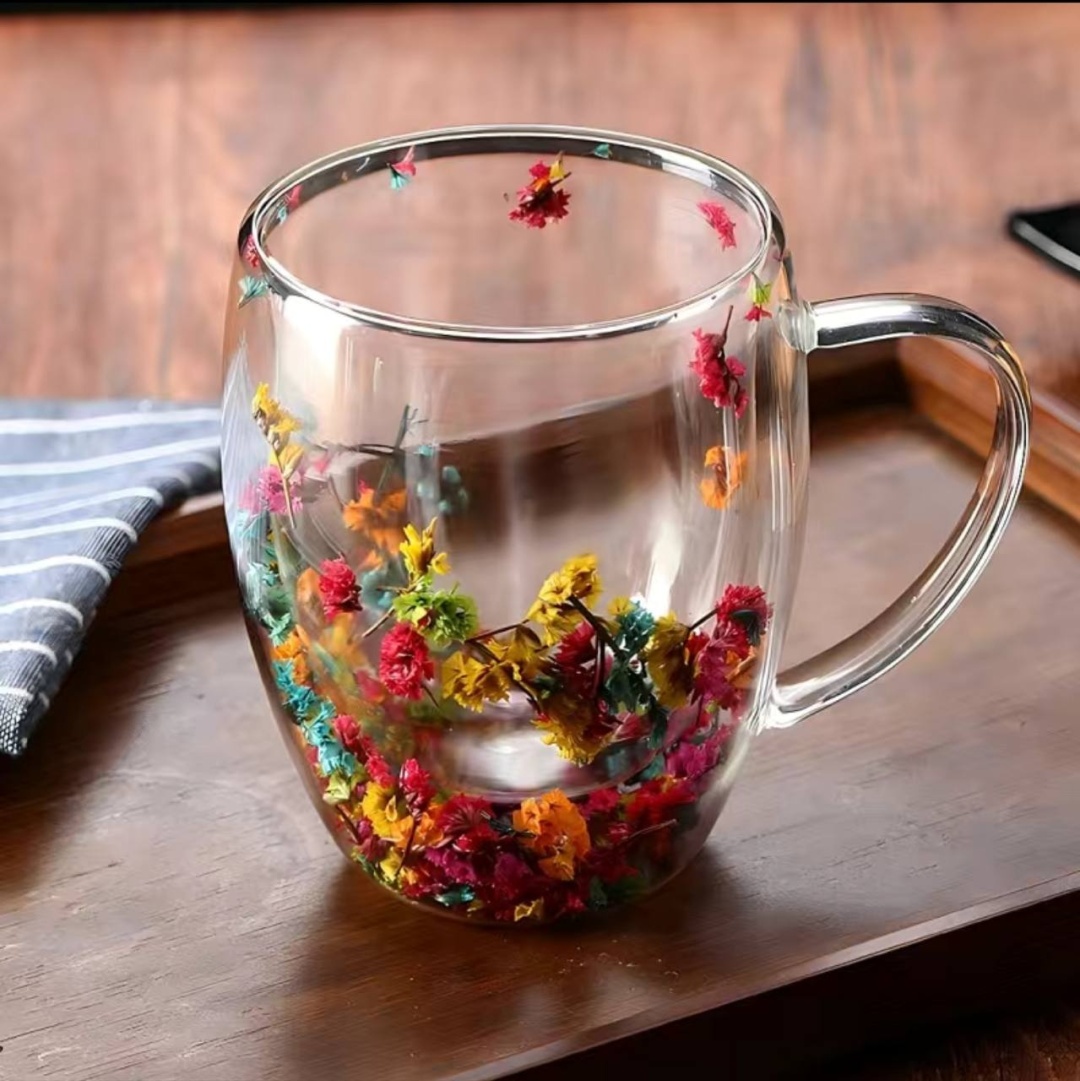 Кружка , 250 мл, стекло, жаропрочное стекло, 1 шт.