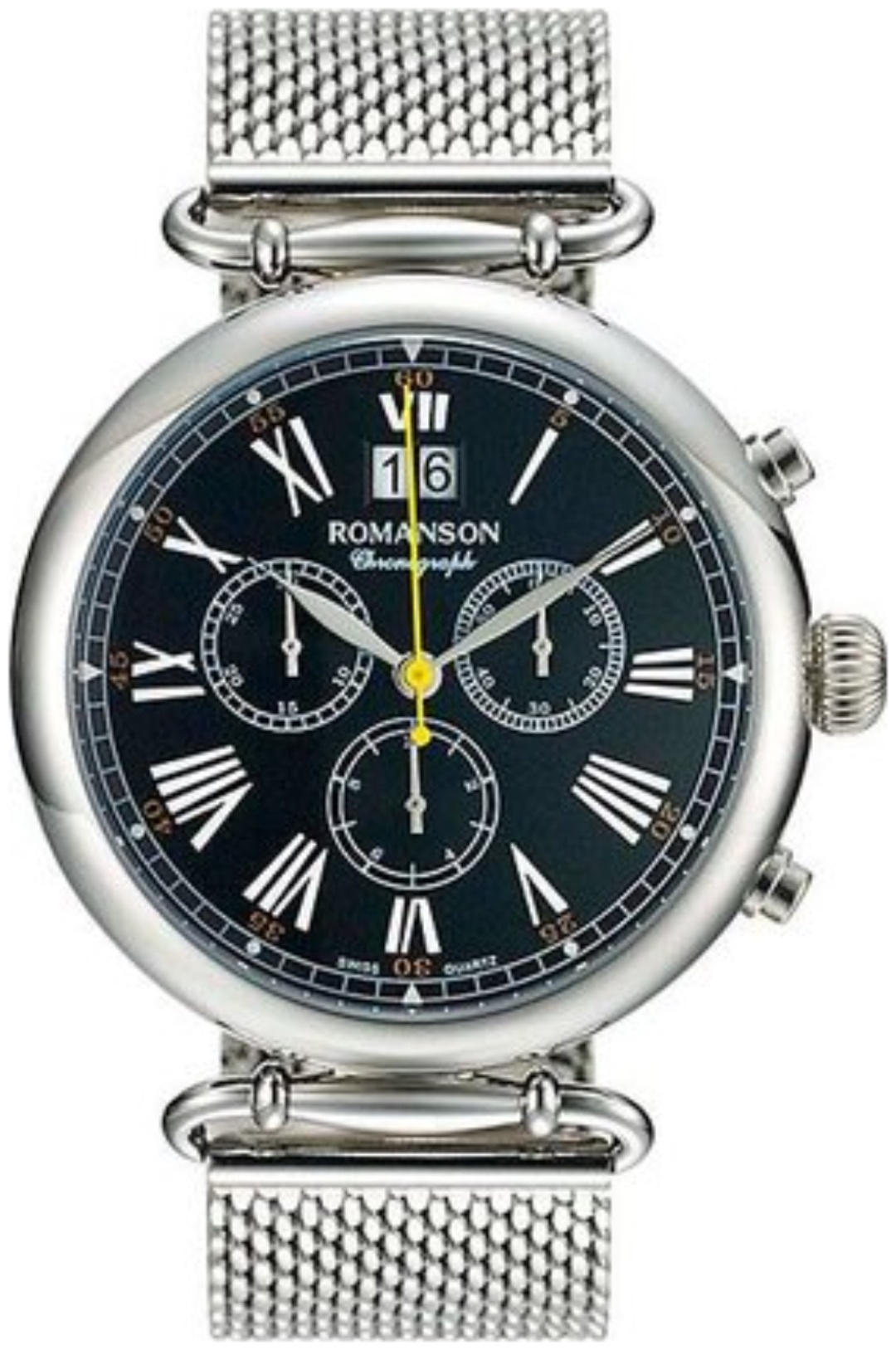 Кварцевые ROMANSON TM 7A13H Mw(Bk) нержавеющая сталь
