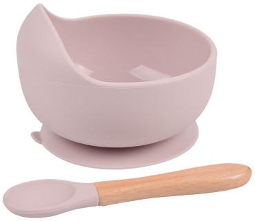 Комплект посуды Melikey Silicone 10023STL , силикон, розовый