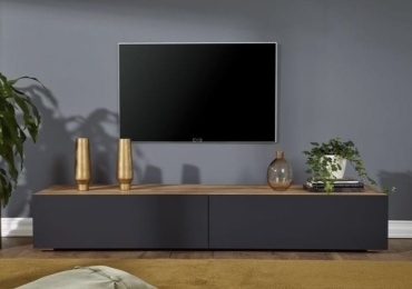 ТВ-тумба напольная и навесная Space22 TVT024D, 180x35x40 см, серый, коричневый