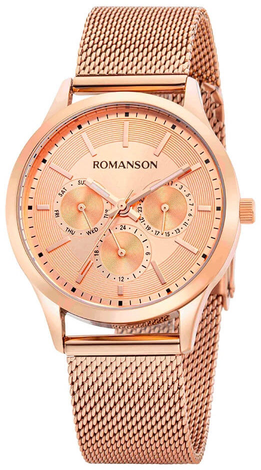 Кварцевые ROMANSON TM 0B10F LR(RG) нержавеющая сталь