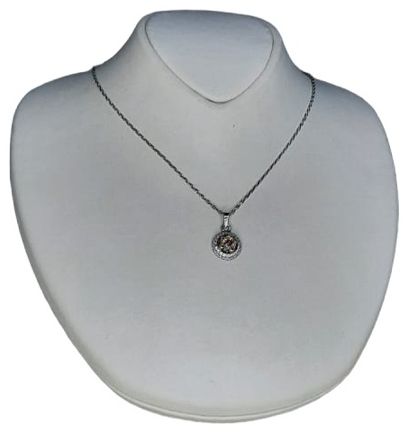 Колье Dorissa Silver 9787996 длина 45 см вес 3.85 г серебро, циркон