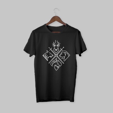 Футболка Black and White черный