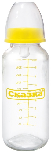 Бутылочка Сказка 1019 240 мл желтый