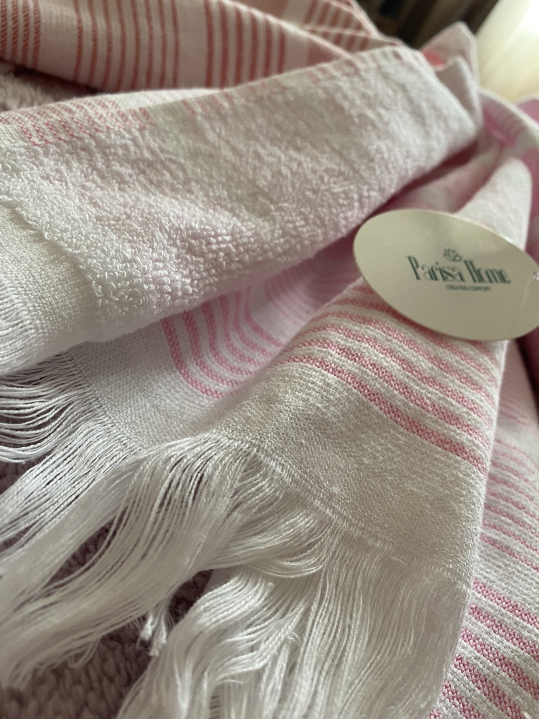 Полотенце Parisa Home 60x40 см, хлопок, лен, 1 шт,