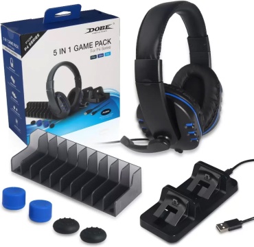 Комплект аксессуаров 5в1 DOBE TP4-18101 для PS4