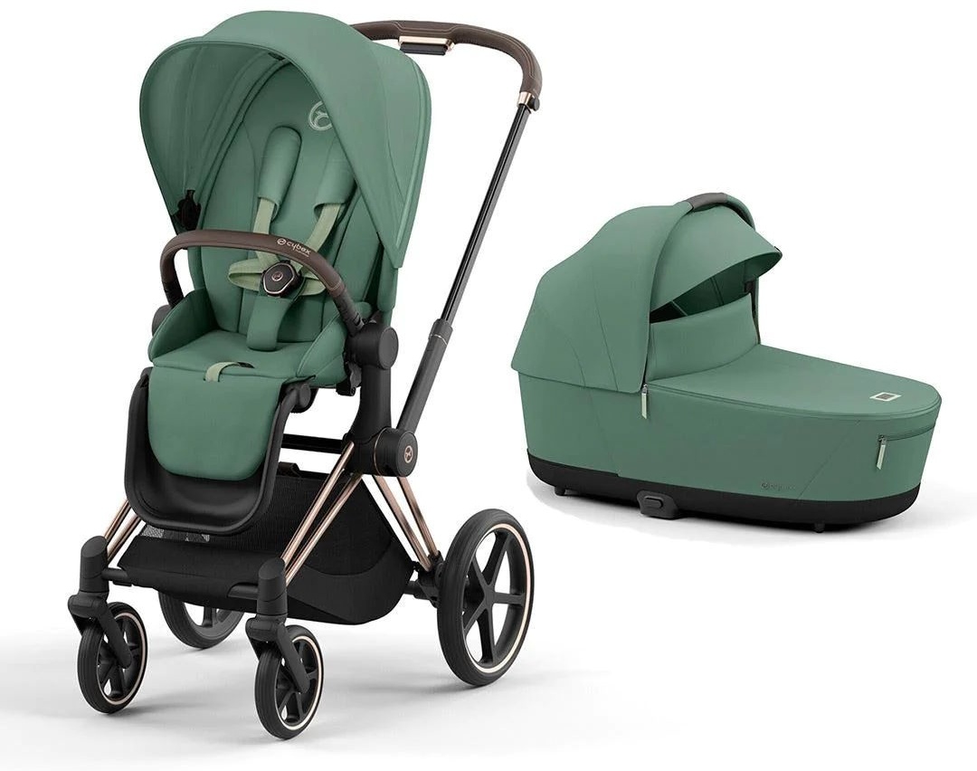 Купить Коляска 2 в 1 Cybex Priam IV Leaf Green на раме Rose Gold в ...