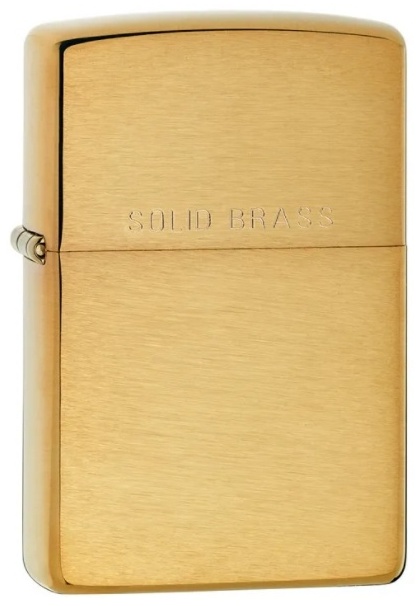 Zippo бензиновая зажигалка 204, латунь