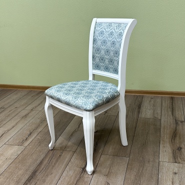 Стул Topaz Кабриоль, 91x45x44 см, белый, голубой