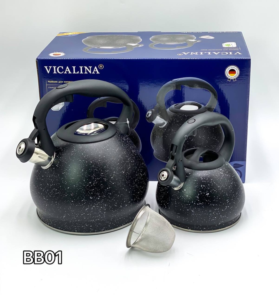 Vicalina набор чайников BB01 3.6 л, нержавеющая сталь