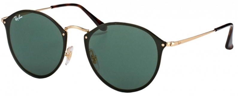 Ray-Ban круглые однотонные